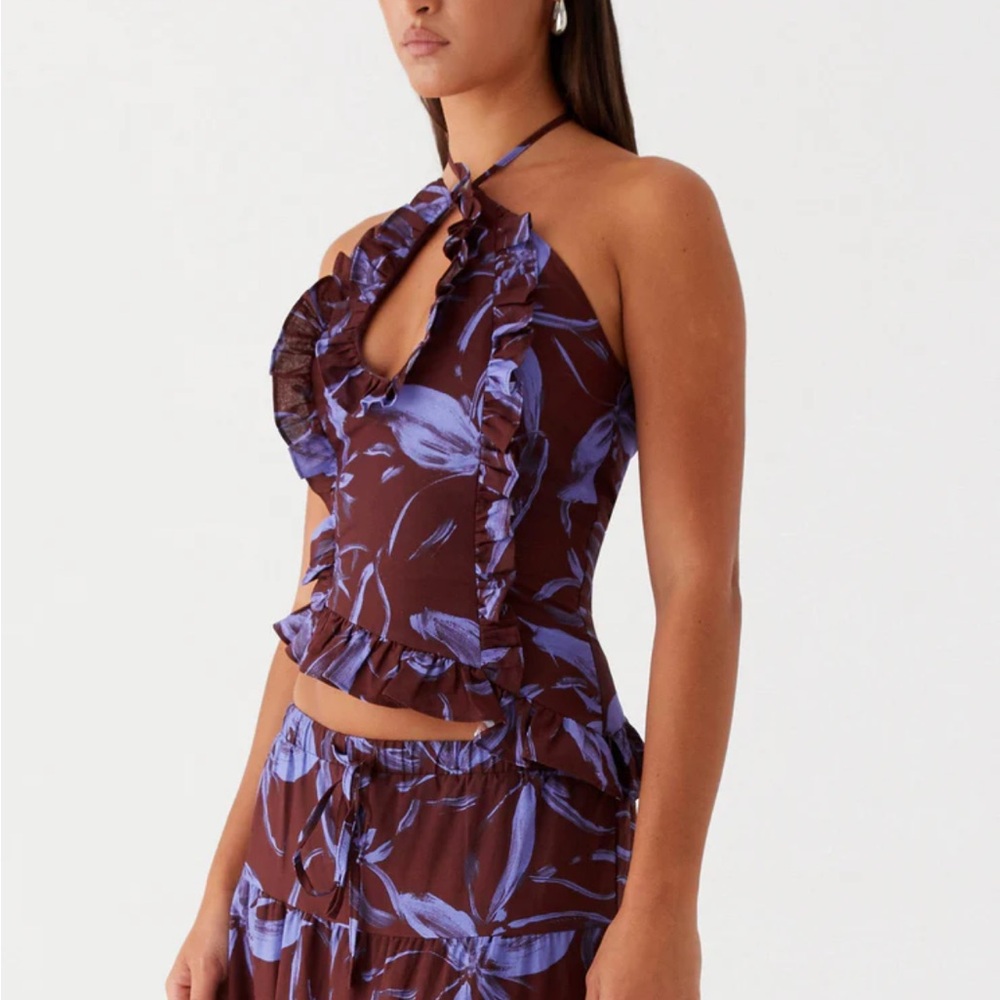Peppermayo Mariella Linen Floral Top